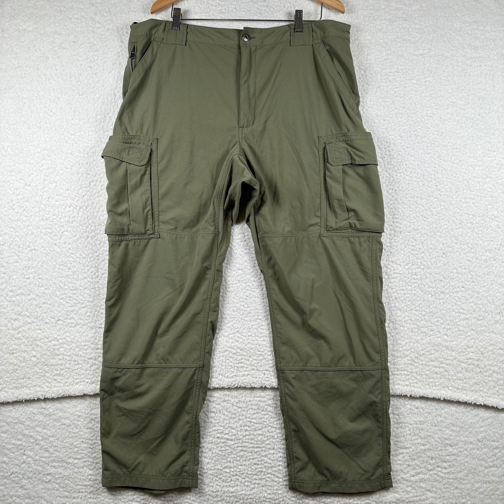 Duluth Trading Co Cargo Pants Men Outdoor Utility Hiking Tactical 2XL x 32 Green